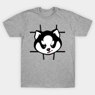 Husky Black stuck T-Shirt